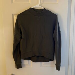 COS Dark Green Crew Neck Sweater